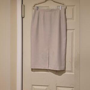 August Max Classic Beige Pencil Skirt
